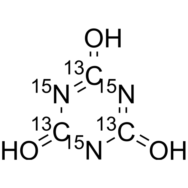 Cyanuric acid-13C3,15N3 (cyanuric acid-13C3,15N3)